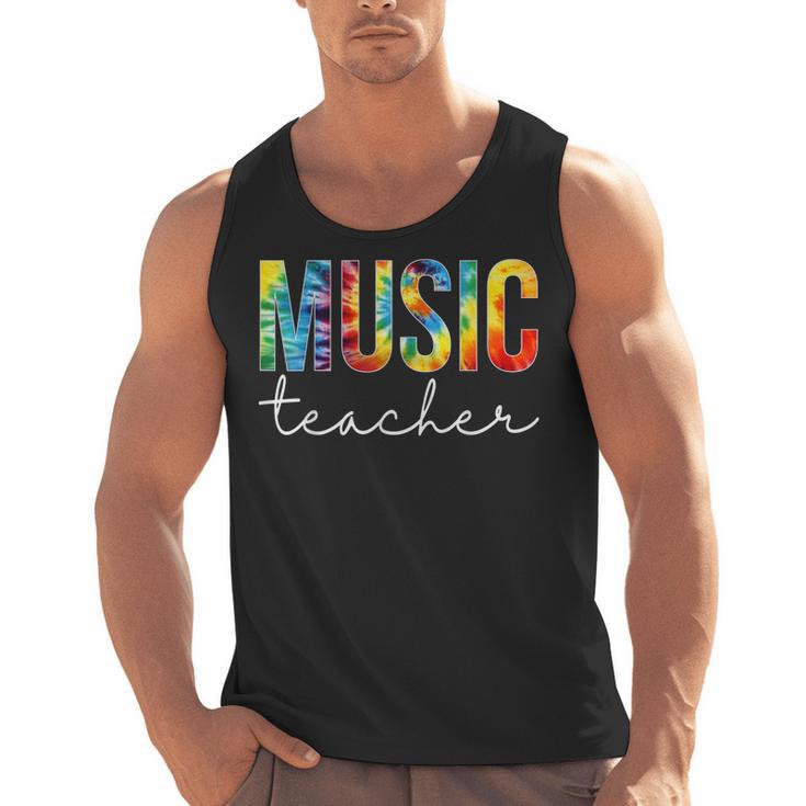 Music Teacher Tie Dye Appreciation Day Hello Back To School Men Women Men Tank Top