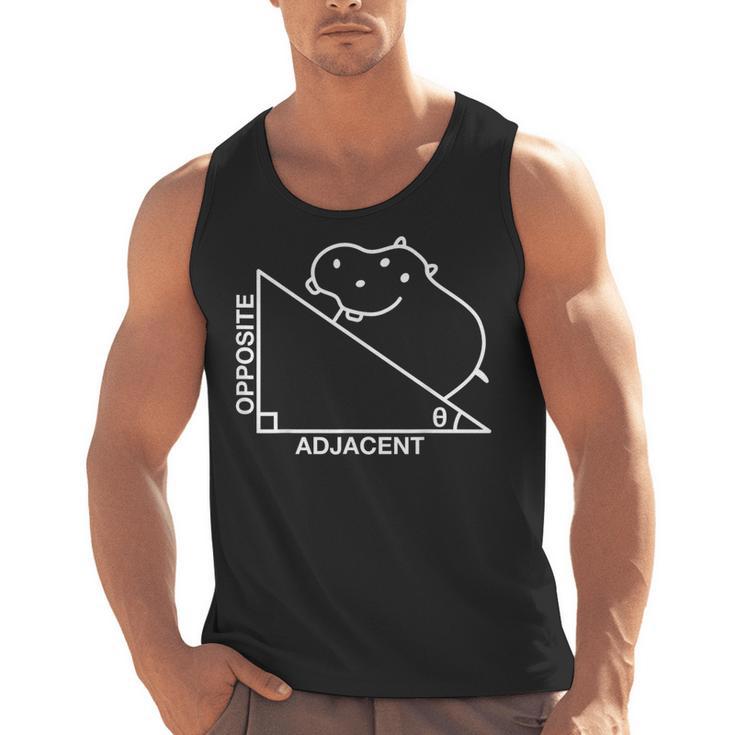 Nerdy Hippotenuse Hypotenuse Hippopotamus Math Teacher Men Tank Top