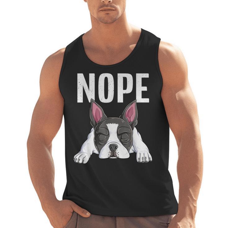 Nope Boston Terrier Puppy Dog Bostie Lover Men Women Girls Kids Men Tank Top, trending gift