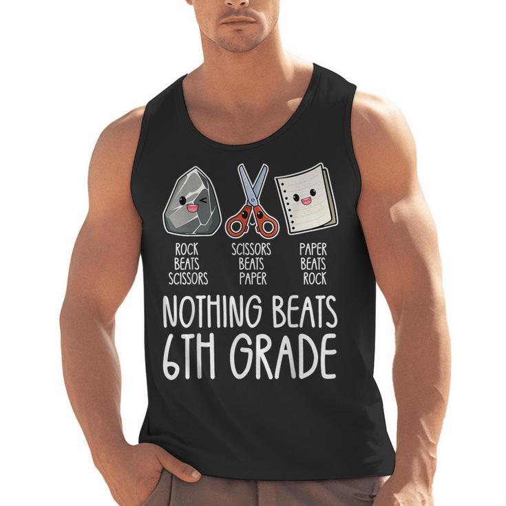 Nothing Beats 6th Grade Back To School Kids Teachers Men Tank Top
