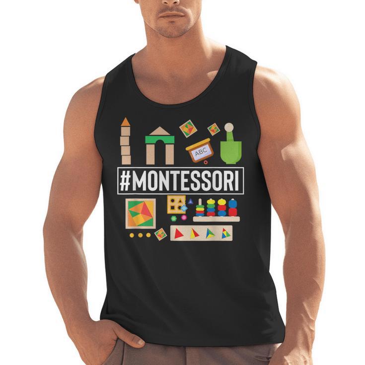 Novelty Montessori Studying Learning Schooling Teacher Love For Men Women Men Tank Top
