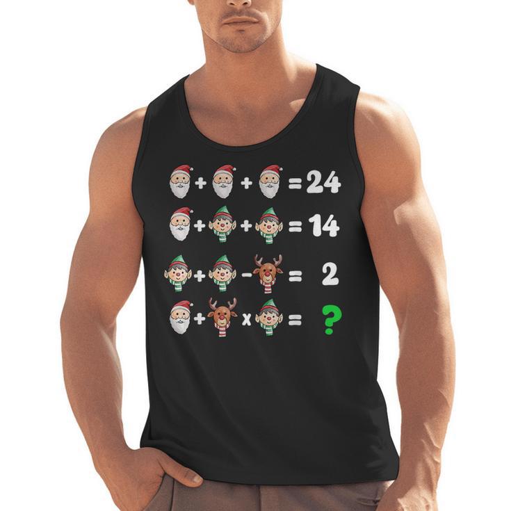 Order Of Operations Quiz Christmas Math Teacher Xmas Math Men Tank Top
