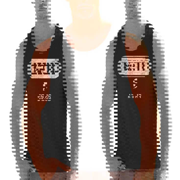 Oxford Comma English Teacher Shirt T-Shirt Men Tank Top