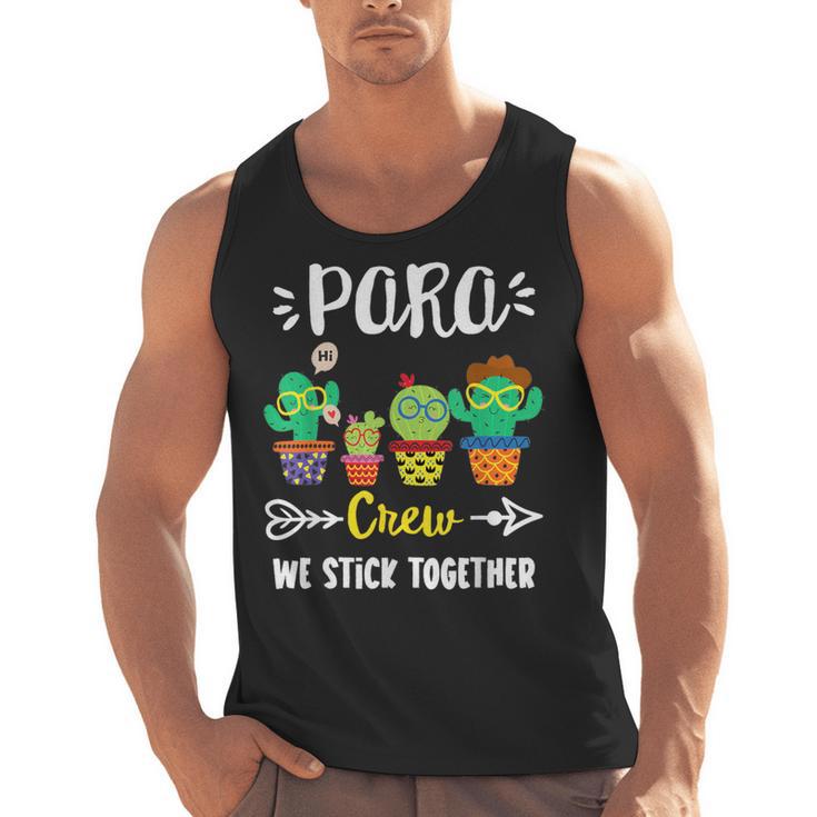 PARA Crew School Cactus Team PARA Teacher Squad For Men Women Kids Men Tank Top