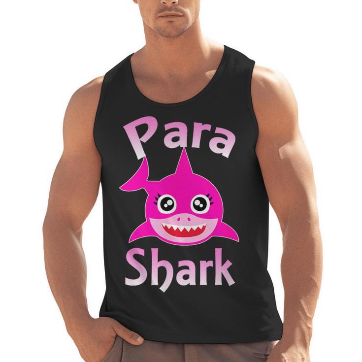 Para Shark Paraprofessional Female Teacher Men Tank Top