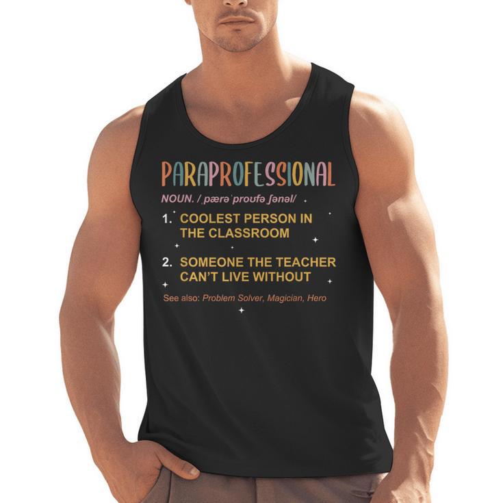 Paraprofessional Teacher Para Sped Ed Parapro Men Tank Top