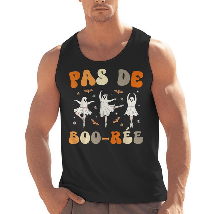 Pas De Boo-Rée Ghost Ballet Dancer Halloween Dance Teacher Men Tank Top