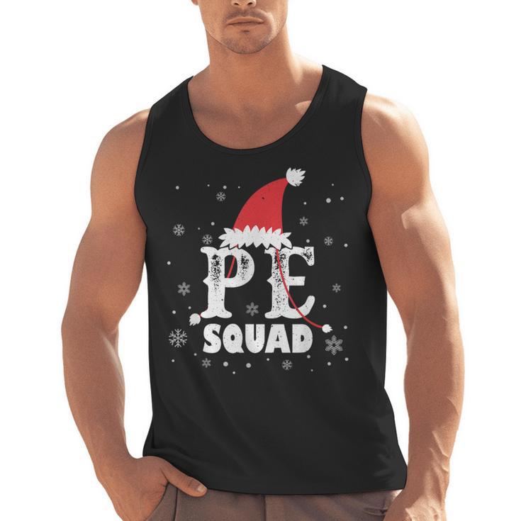 PE Squad Christmas PE Teacher Matching Xmas Men Tank Top