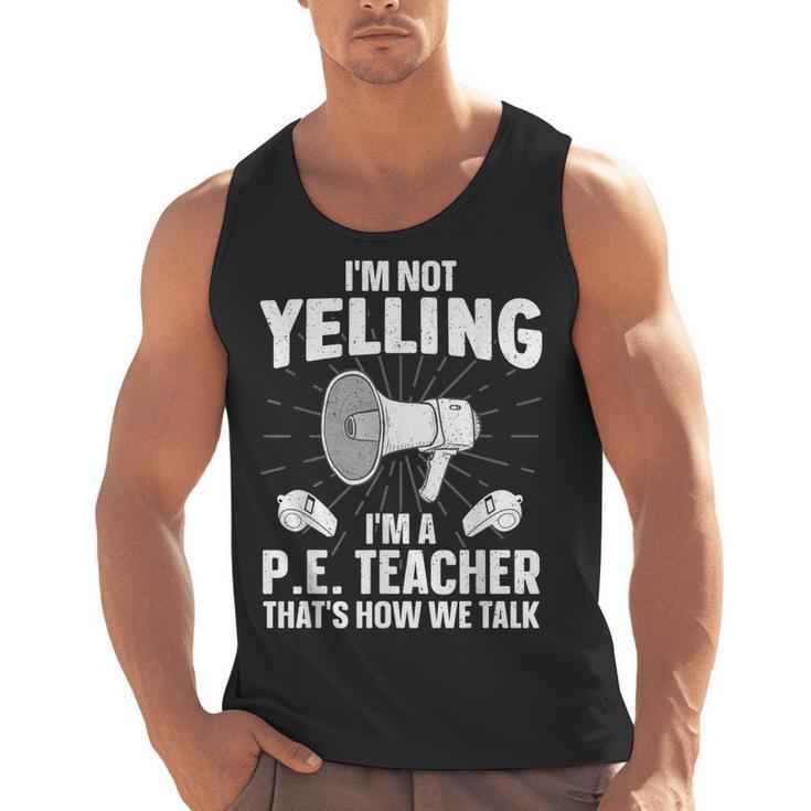 PE Teacher Art For Men Women Gym Teacher Physical Education Men Tank Top