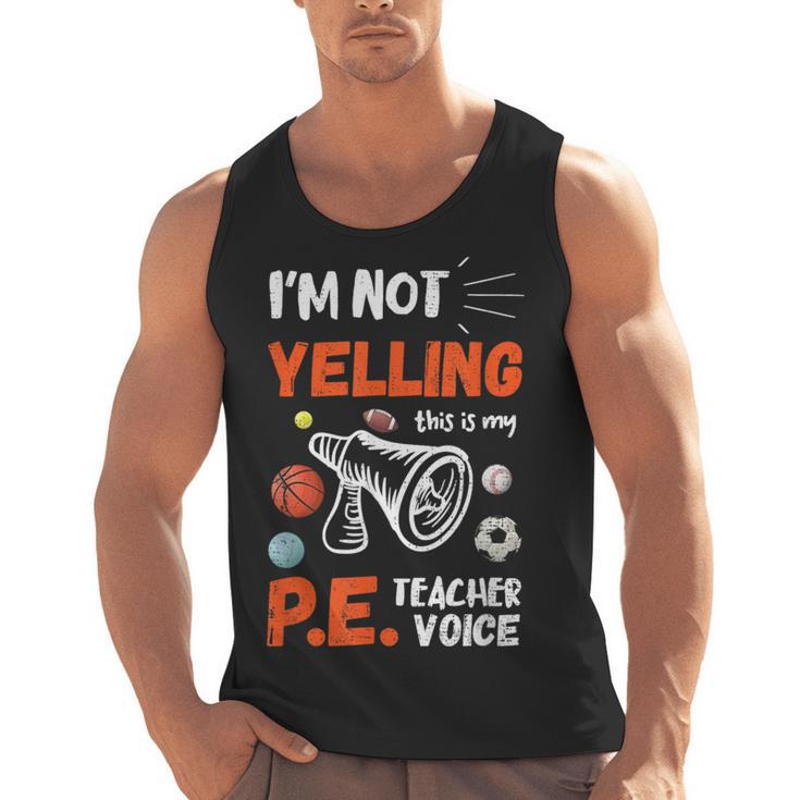 PE Teacher Voice PE Teacher School Fitness Class Men Tank Top