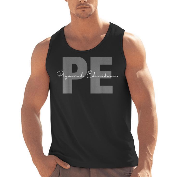 Physical Education PE Teacher Phys Ed Student Grad Men Tank Top