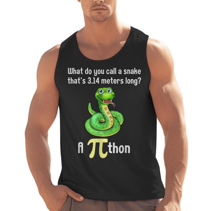 Pi Day Puns Pithon Math Teacher Jokes Women Men Kids Men Tank Top