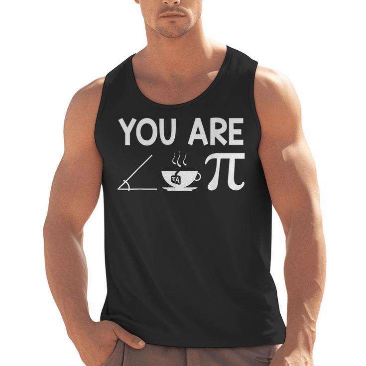 Pi Day Shirt Women Teacher 2022 Math Cutie Pie Acute Tea Pie Men Tank Top