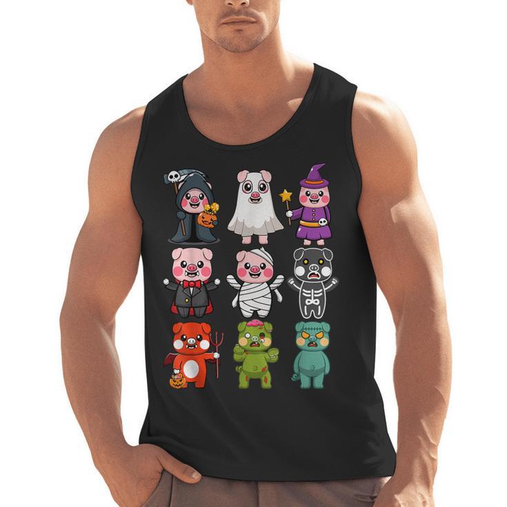 Pig Spooky Ghost Witch Boo-Jee Horror Pumpkin Pig Halloween Men Tank Top, trending gift