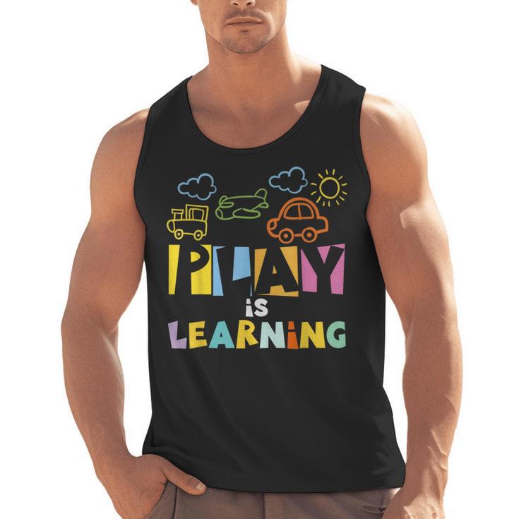 Play Is Learning Design T Designs For Teachers Preschool Men Tank Top