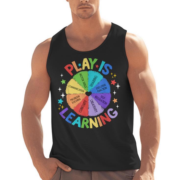 Play Is Learning Teacher Kindergarten For Men Women Kids Men Tank Top