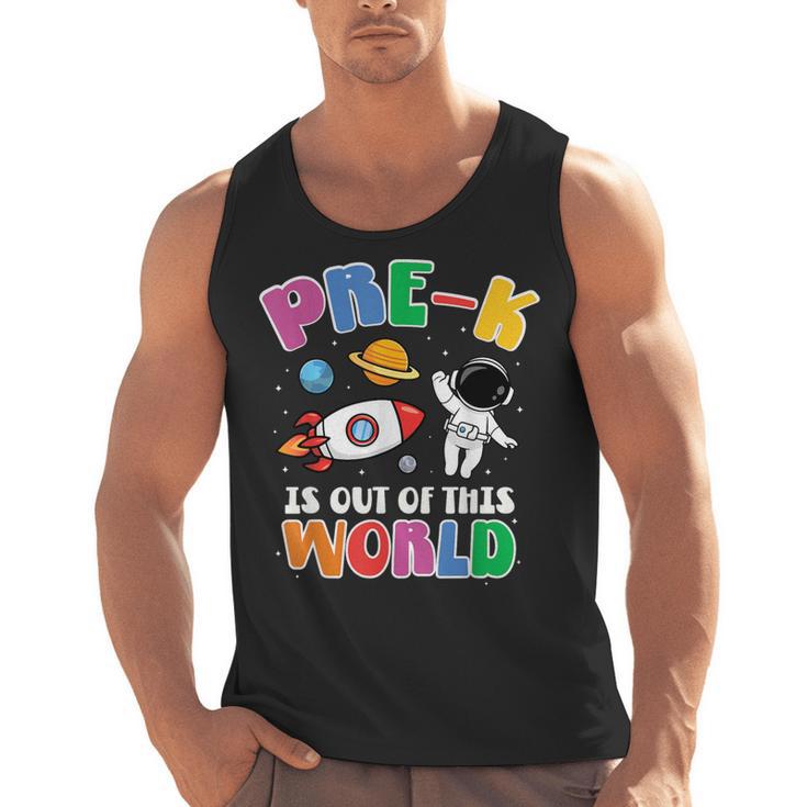 Pre-K Student Teacher Astronaut Space Back To School Men Tank Top