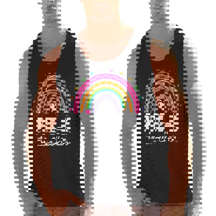 Pre-K Teacher Cute Pre Kindergarten For Teachers Rainbow For Men Women Kids Men Tank Top