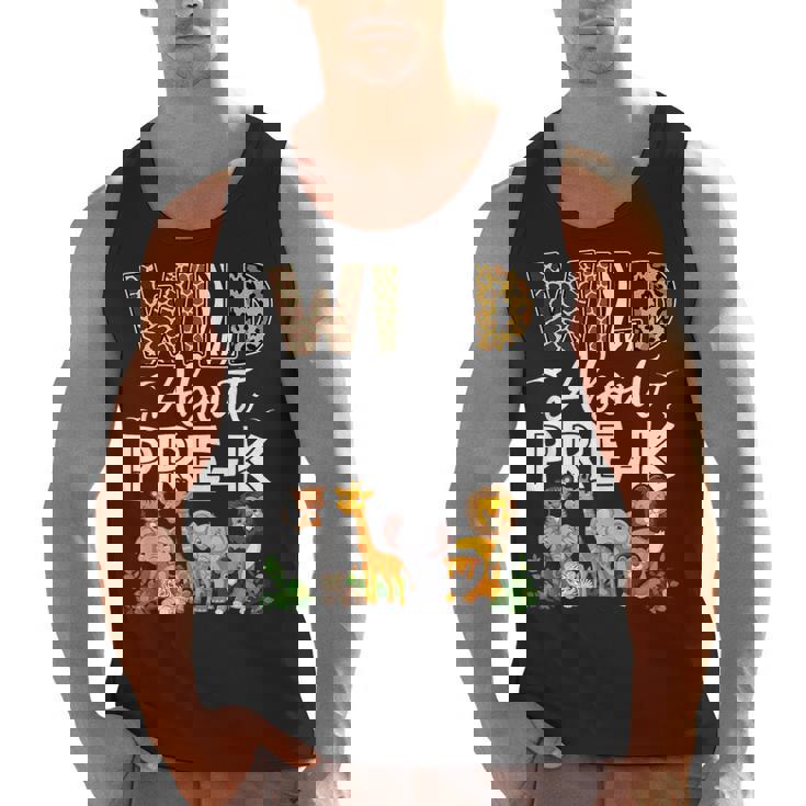 Pre-k Teacher Kids Back To School Wild About Pre-k Men Tank Top