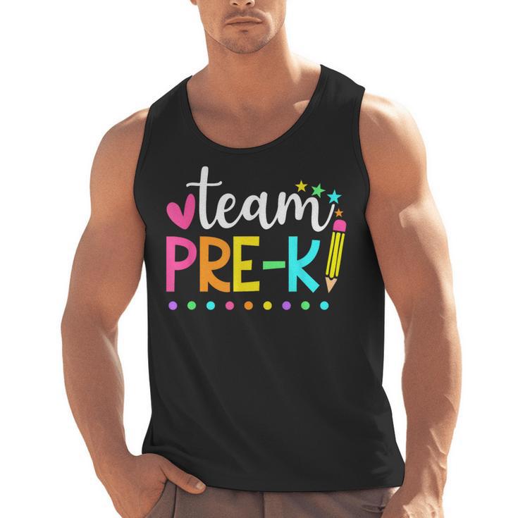 Pre-k Team Pencil Teacher Student Back To School Girls Men Tank Top