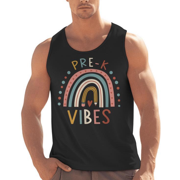 Pre K Vibes Back To School Student Teacher Men Tank Top
