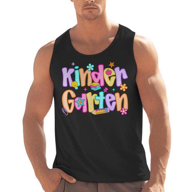 Preppy Kindergarten First Day Of School Teachers Girls Boys Men Tank Top