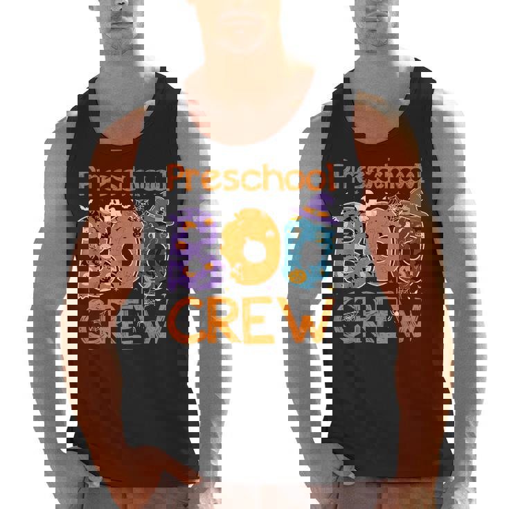 Preschool Boo Crew Preschool Halloween Teacher Kids Men Tank Top