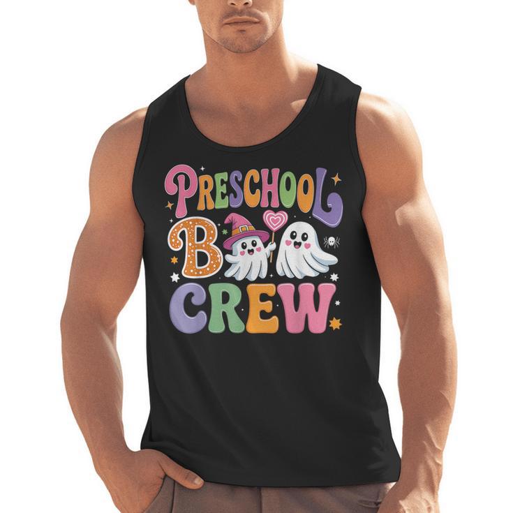 Preschool Boo Crew Preschool Teacher Student Halloween Men Tank Top