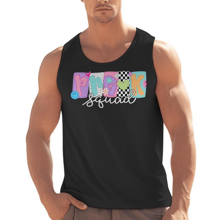 Preschool Squad Team Pre-K Crew Back To School Teacher Men Tank Top