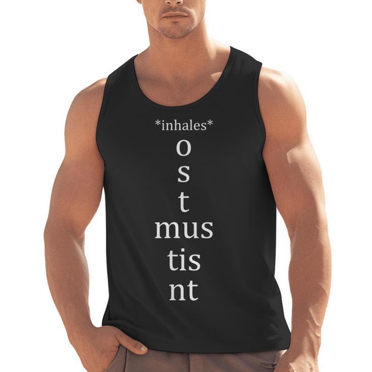 Present Active Conjugation Latin Teacher Latin Language Men Tank Top