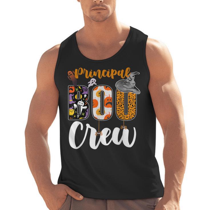 Principal Boo Crew Ghost Halloween Teachers School Matching Men Tank Top
