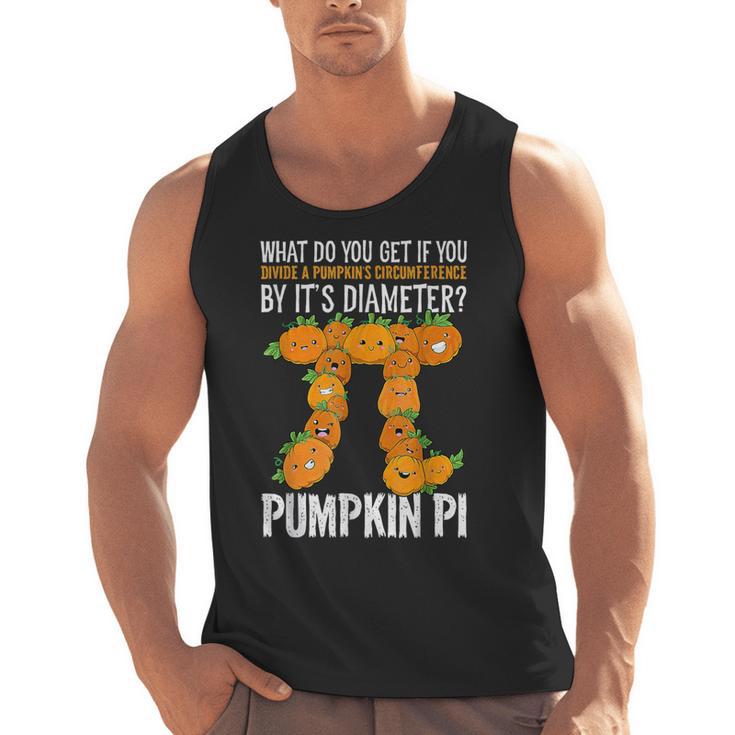 Pumpkin Pi Math Teacher Halloween Geometry Men Tank Top