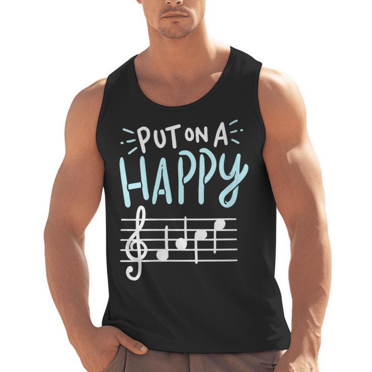 Put On A Happy Face Music Music Teacher Men Tank Top