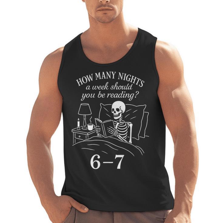 Reading 67 Meme English Teacher 67 Book Lover Humor Men Tank Top