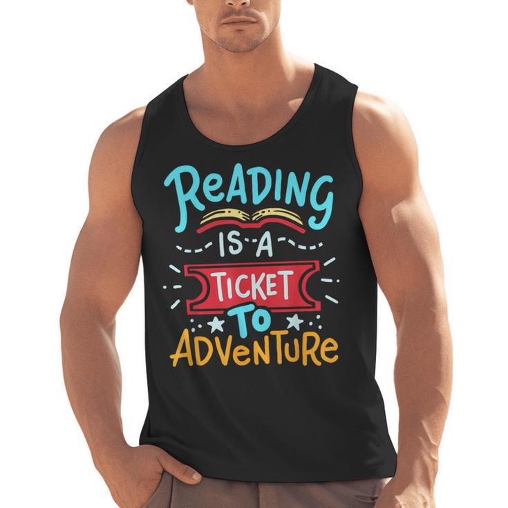 Reading Adventure Library Student Teacher Book Men Tank Top
