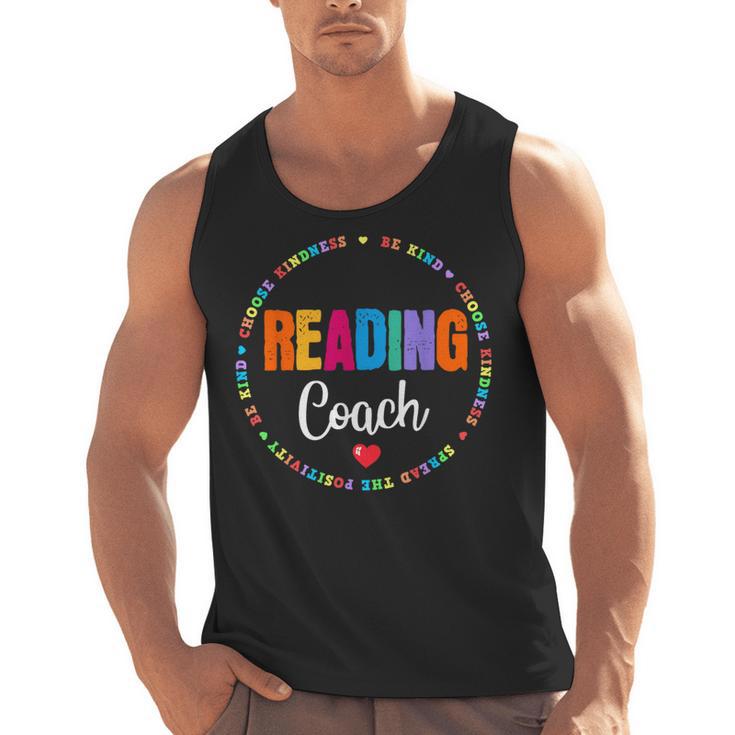 Reading Coach Teacher Interventionist Specialist Literacy Men Tank Top