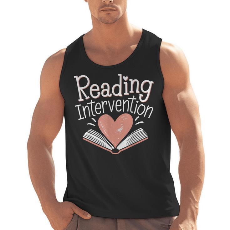 Reading Intervention Teacher Men Tank Top