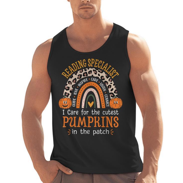 Reading Specialist Halloween Reading Teacher For Men Women Men Tank Top