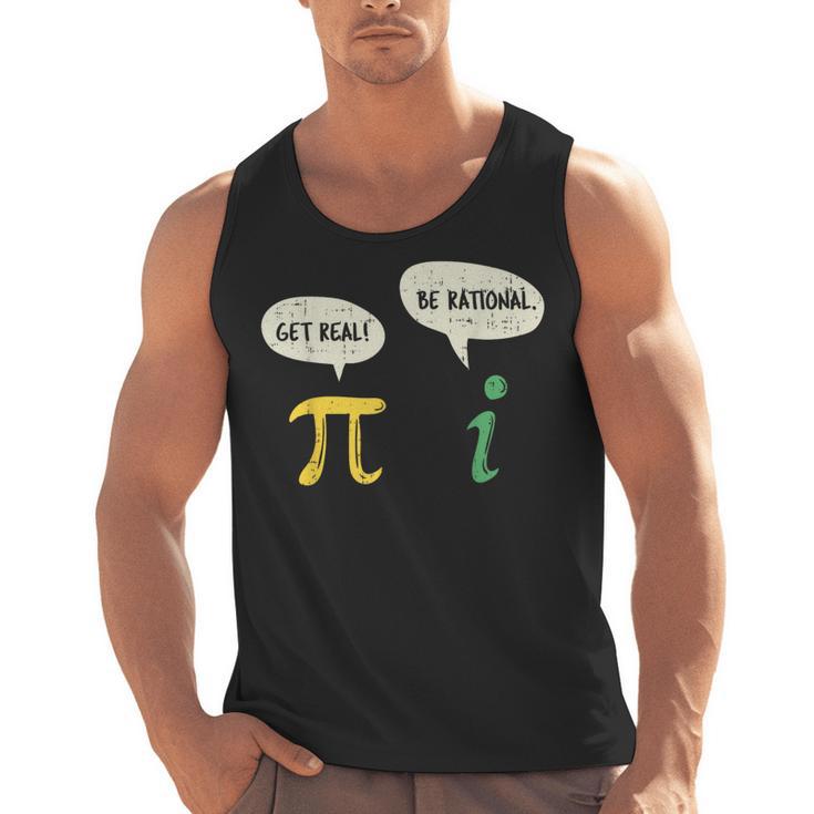 Get Real Be Rational Shirt Pi Math Teacher Geek Men Tank Top