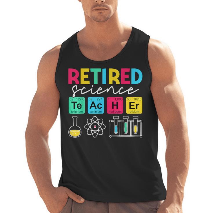 Retired Science Teacher Periodic Table Teacher Life Men Tank Top