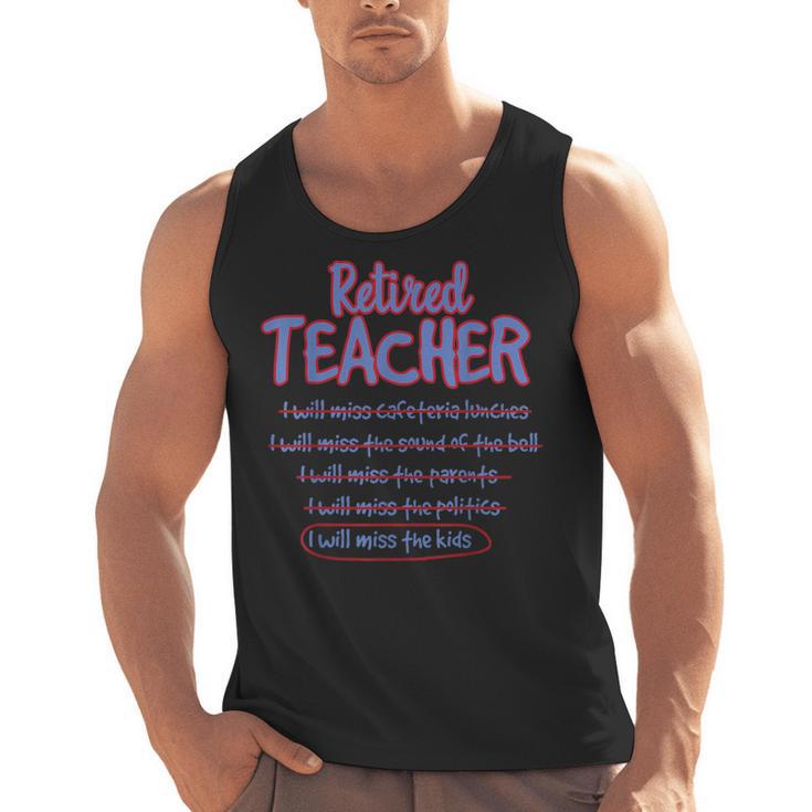 Retiring Teacher Tshirt For Retired Teachers For Men Women Men Tank Top