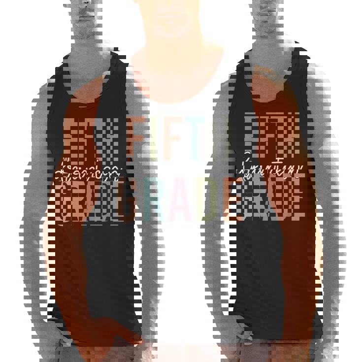 Retro Fifth Grade Dream Team Groovy Teacher Back To School Men Women Girls Kids Men Tank Top