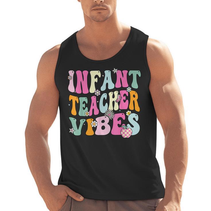 Retro Infant Teacher Vibes Women Daycare Teacher Men Tank Top