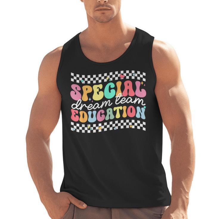 Retro Special Education Squad Groovy Dream Team SPED Teacher Men Tank Top