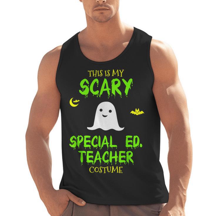 Scary Special Education Ed Teacher Costume Halloween Easy Men Tank Top