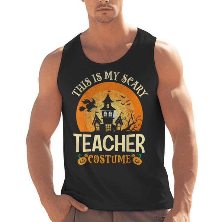 This Is My Scary Teacher Costume Halloween Men Tank Top
