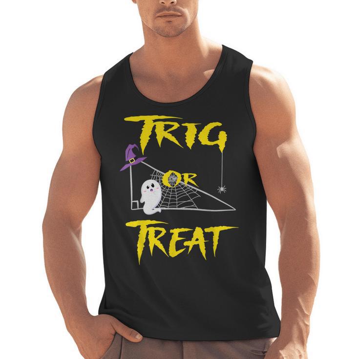 School Math Teacher Halloween 2022 Trig Or Treat Shirt Men Tank Top