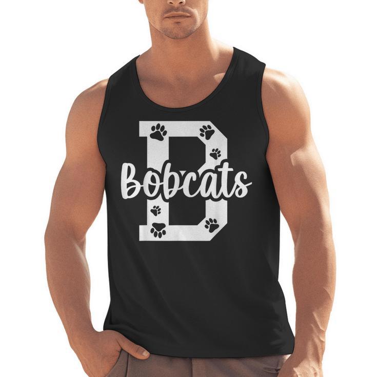 School Spirit Mascot Bobcats Back To School Teacher Student Men Tank Top
