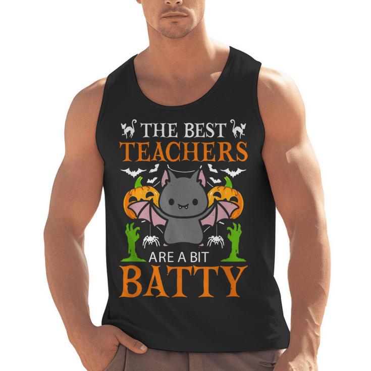 School Teacher A Bit Batty Teaching Bat Halloween Costume Men Tank Top