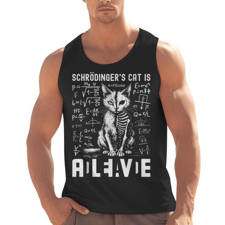 Schrodinger's Cat Dead And Alive Physics Teacher Men Tank Top